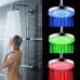 AIOLOC LED Shower Head High Pressure Wall Mount Rainfall Showerhead Chrome Changes Automatically According to Water Temperature LED Adjustable for Relaxation and Spa - B078TFSZH7